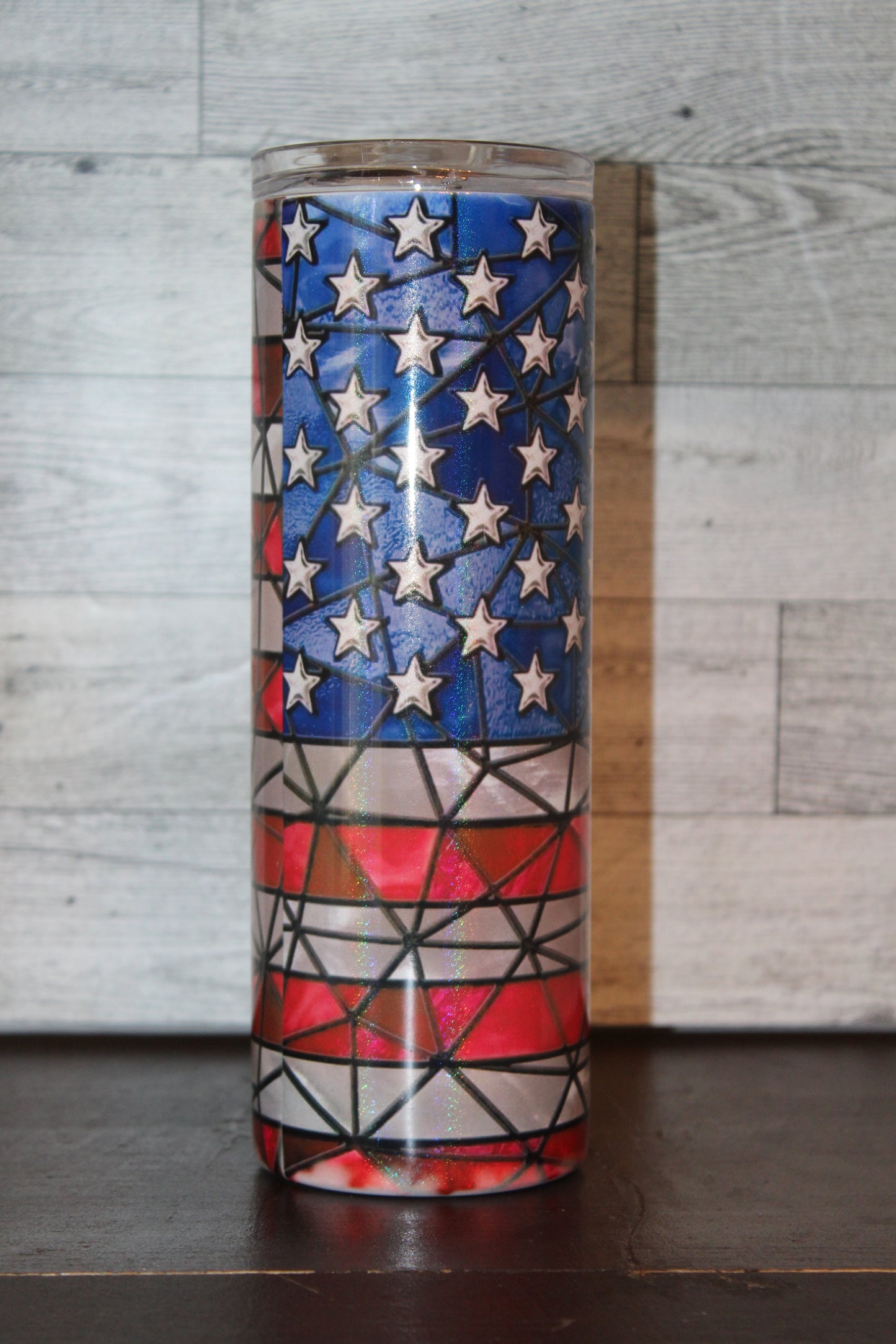 20 oz. Holographic American Flag