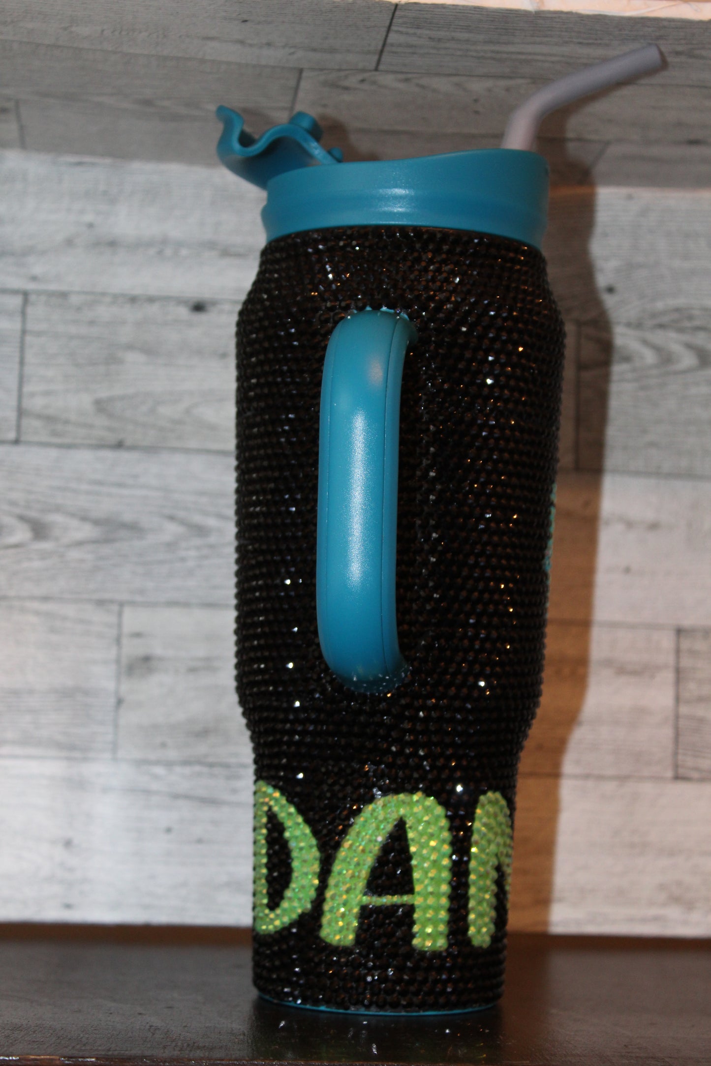 Custom Name Rhinestone Cup