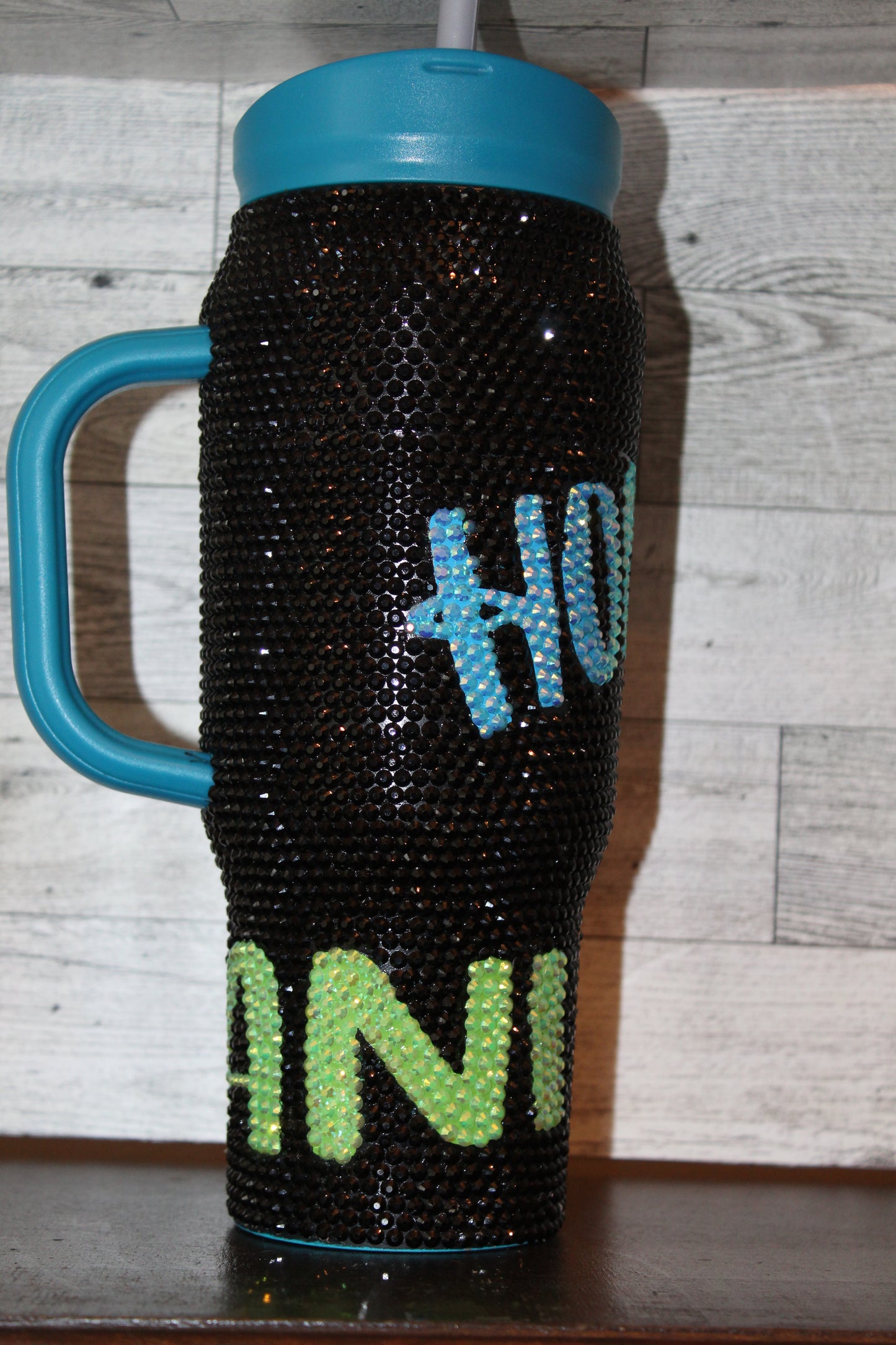 Custom Name Rhinestone Cup